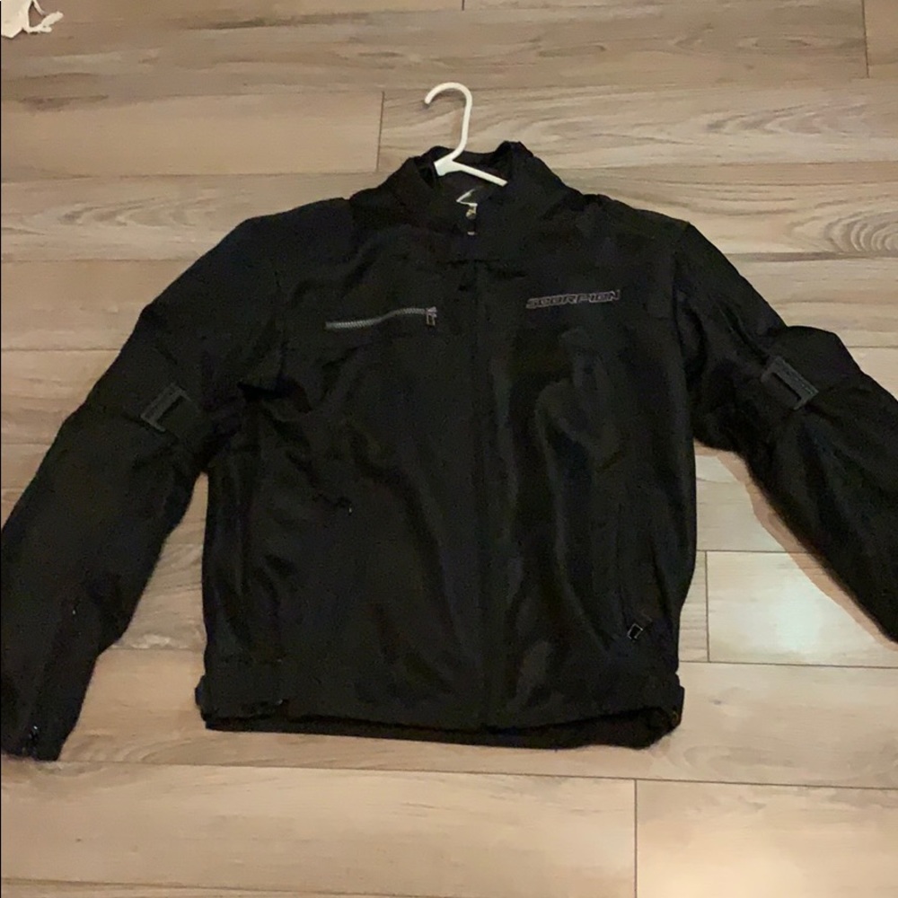 Awesome scorpion motorcycle jacket! Never damaged